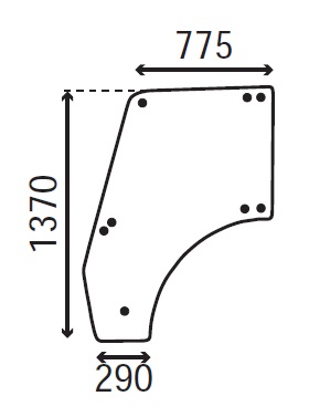 Ανταλλακτικό κρύσταλλο πόρτας