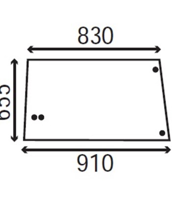 Ανταλλακτικό κρύσταλλο πλαϊνό αριστερό/δεξί