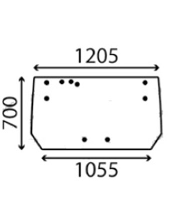Ανταλλακτικό κρύσταλλο οπίσθιο