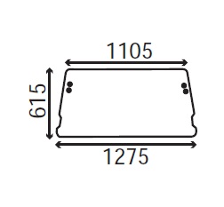 Ανταλλακτικό κρύσταλλο οπίσθιο