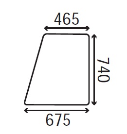 Ανταλλακτικό κρύσταλλο πόρτας αριστερής/δεξιάς άνω