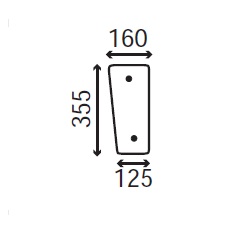Ανταλλακτικό κρύσταλλο εμπρόσθιο κάτω αριστερό