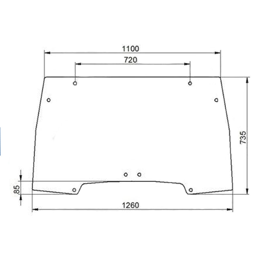 Ανταλλακτικό κρύσταλλο εμπροσθίου παρμπρίζ