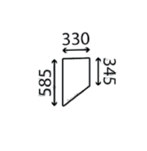 Ανταλλακτικό κρύσταλλο ηλιοροφής αριστερό