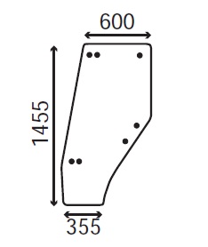 Ανταλλακτικό κρύσταλλο αριστερής πόρτας