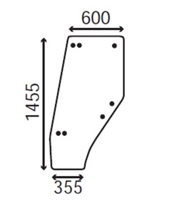 Ανταλλακτικό κρύσταλλο αριστερής πόρτας
