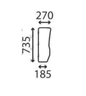 Ανταλλακτικό κρύσταλλο εμπρόσθιο δεξί κάτω