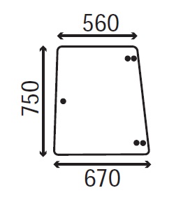 Ανταλλακτικό κρύσταλλο πλαϊνό αριστερό/δεξί