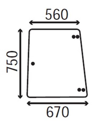 Ανταλλακτικό κρύσταλλο πλαϊνό αριστερό/δεξί