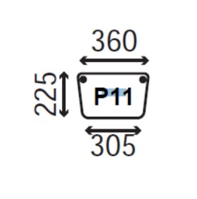 Ανταλλακτικό κρύσταλλο οπίσθιο κάτω