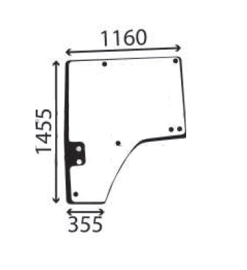Ανταλλακτικό κρύσταλλο αριστερής πόρτας