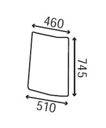 Ανταλλακτικό κρύσταλλο πλαϊνό δεξί