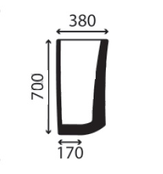 Ανταλλακτικό κρύσταλλο εμπρόσθιο κάτω δεξί