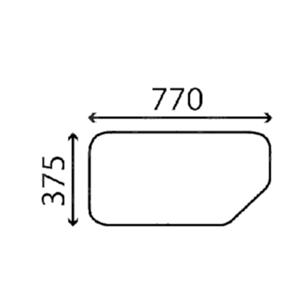 Ανταλλακτικό κρύσταλλο οπίσθιο κάτω
