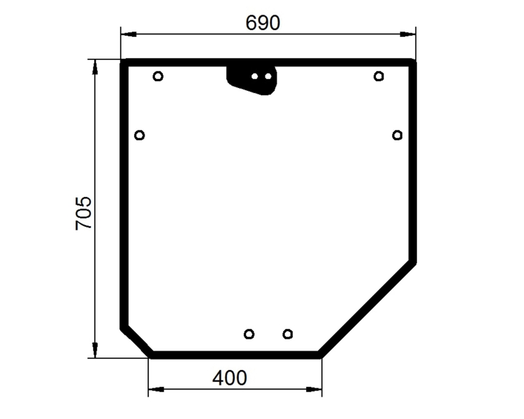 Ανταλλακτικό κρύσταλλο οπίσθιο