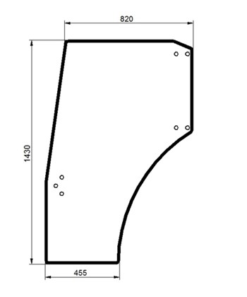 Ανταλλακτικό κρύσταλλο πόρτας αριστερής