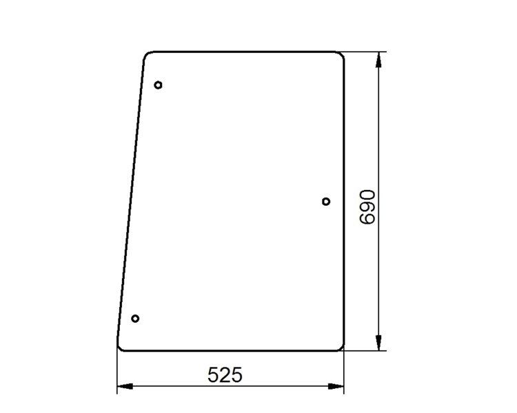 Ανταλλακτικό κρύσταλλο πλαϊνό αριστερό/δεξί 