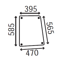 Ανταλλακτικό κρύσταλλο πλαϊνό αριστερό/δεξί