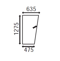 Ανταλλακτικό κρύσταλλο αριστερής πόρτας