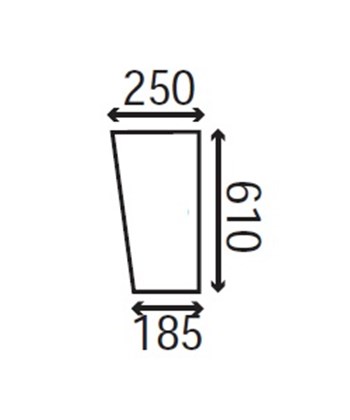 Ανταλλακτικό κρύσταλλο εμπρόσθιο κάτω δεξί