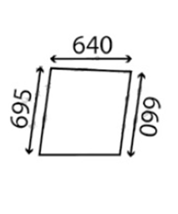 Ανταλλακτικό κρύσταλλο πόρτας αριστερής/δεξιάς άνω
