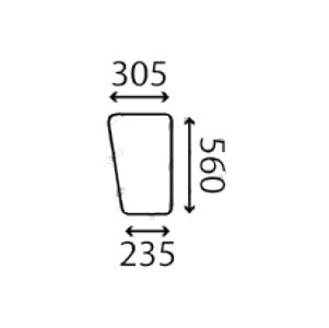 Ανταλλακτικό κρύσταλλο εμπρόσθιο αριστερό/δεξί κάτω