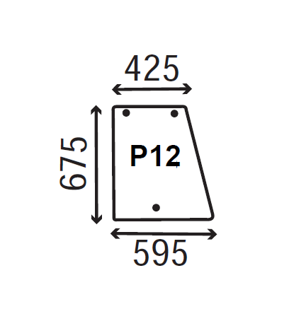 Ανταλλακτικό κρύσταλλο πλαϊνό αριστερό