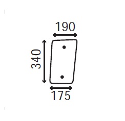 Ανταλλακτικό κρύσταλλο εμπρόσθιο κάτω δεξί