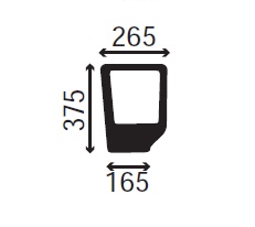 Ανταλλακτικό κρύσταλλο εμπρόσθιο κάτω δεξί