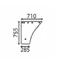 Ανταλλακτικό κρύσταλλο πόρτας αριστερής/δεξιάς κάτω