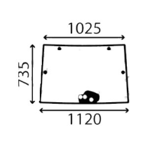 Ανταλλακτικό κρύσταλλο εμπρόσθιο