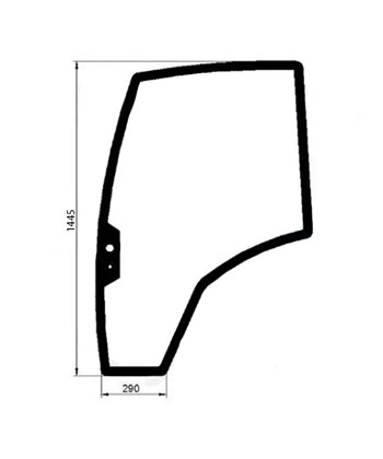 Ανταλλακτικό κρύσταλλο πόρτας αριστερής