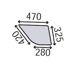 Ανταλλακτικό κρύσταλλο πλαϊνό δεξί κάτω