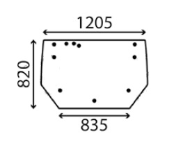 Ανταλλακτικό κρύσταλλο οπίσθιο