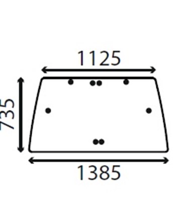 Ανταλλακτικό κρύσταλλο οπίσθιο