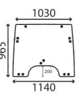 Ανταλλακτικό κρύσταλλο εμπρόσθιο
