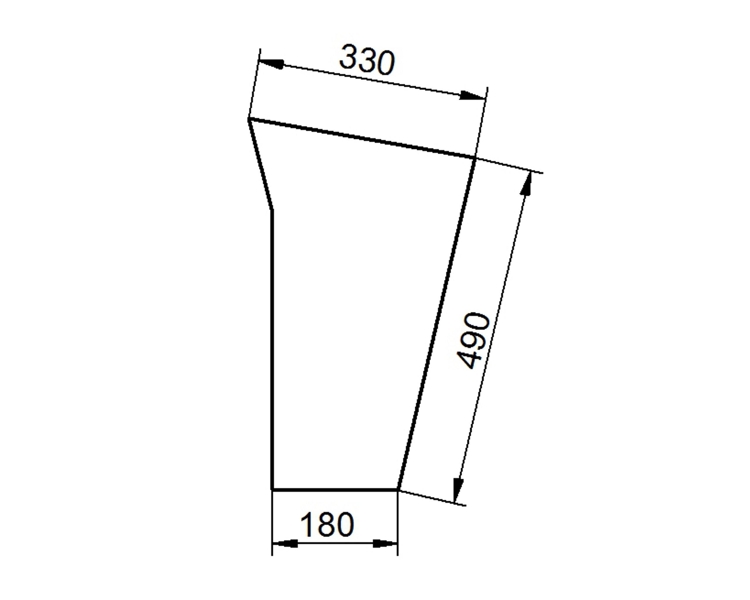 Ανταλλακτικό κρύσταλλο εμπρόσθιο κάτω