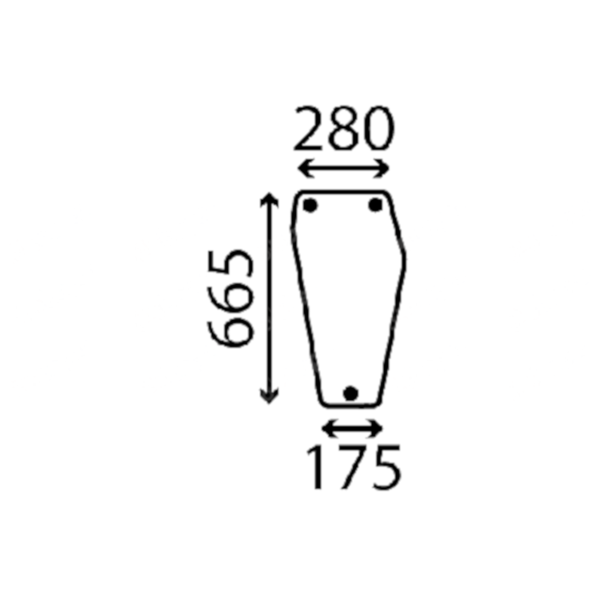 Ανταλλακτικό κρύσταλλο εμπρόσθιο κάτω δεξί