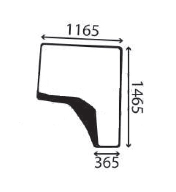 Ανταλλακτικό κρύσταλλο πλαϊνό δεξί 