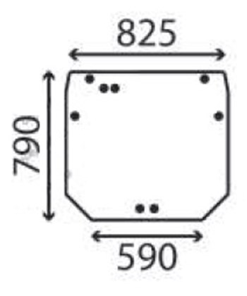 Ανταλλακτικό κρύσταλλο οπίσθιο