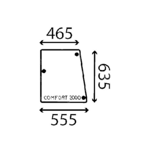 Ανταλλακτικό κρύσταλλο πλαϊνό αριστερό
