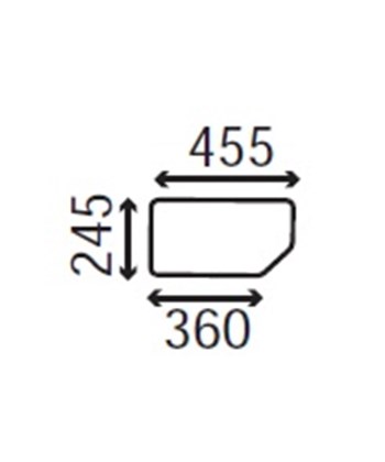 Ανταλλακτικό κρύσταλλο οπίσθιο κάτω