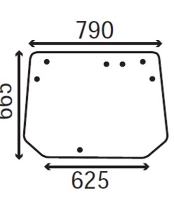 Ανταλλακτικό κρύσταλλο οπίσθιο
