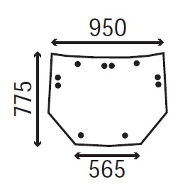 Ανταλλακτικό κρύσταλλο οπίσθιο