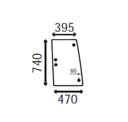 Ανταλλακτικό κρύσταλλο πλαϊνό αριστερό