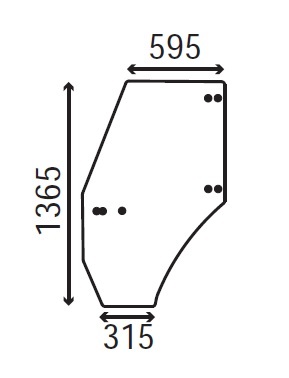 Ανταλλακτικό κρύσταλλο αριστερής πόρτας