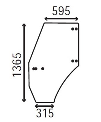 Ανταλλακτικό κρύσταλλο αριστερής πόρτας