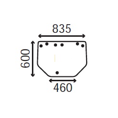 Ανταλλακτικό κρύσταλλο οπίσθιο