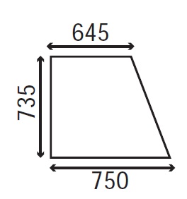 Ανταλλακτικό κρύσταλλο πλαϊνό αριστερό