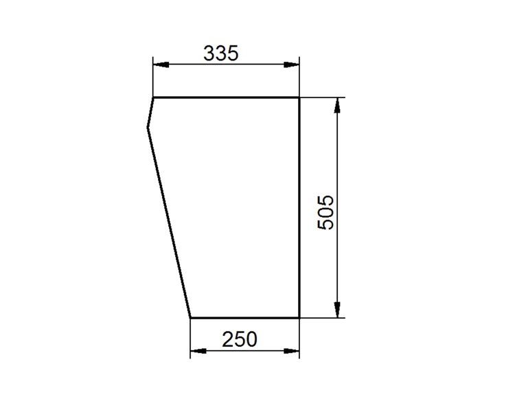 Ανταλλακτικό κρύσταλλο εμπρόσθιο κάτω αριστερό/δεξί